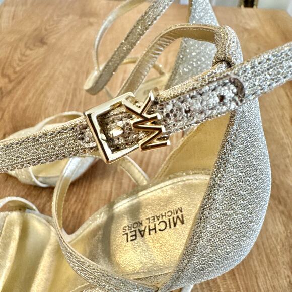 Michael Kors | Antonia Glitter Gold StilettoHeels |Women’s Size 8.5 - Picture 9 of 10